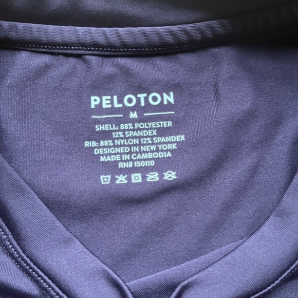 BUNDLE Peloton Purple Cranberry Standard Long Sleeve Shirt and Tank Top, Size M - Picture 7 of 12